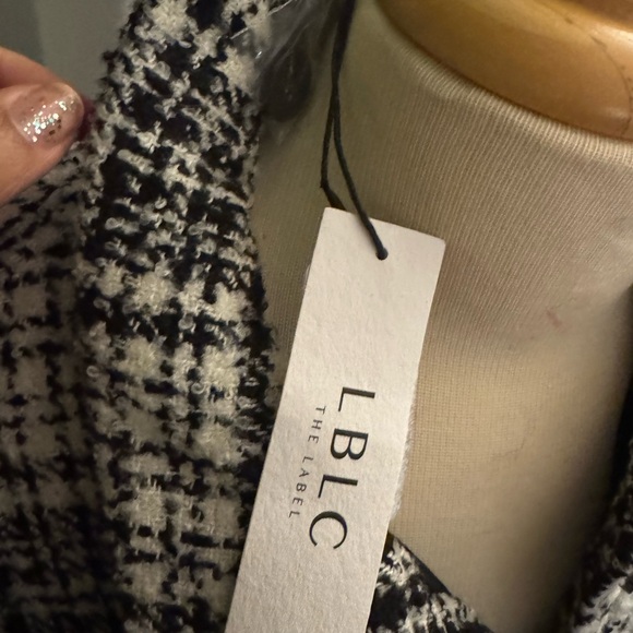 REVOLVE - LBLC The Label - NWT -Monochrome Checkered Trench Coat - Picture 8 of 9